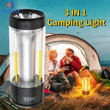 10 W Punjiva ručna svjetiljka za kampiranje, USB prijenosna svjetiljka, sigurnosna rasvjeta na otvorenom, viseći svijećnjak, radna svjetiljka s jakim magnetom