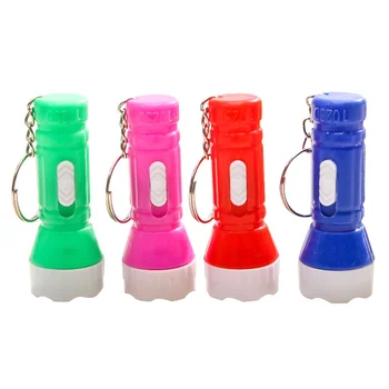 24 kom. Plastični led punjiva mini svjetiljka, prijenosni privezak za ključeve, svjetiljku za svakodnevnu upotrebu na otvorenom (mješoviti boja)