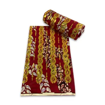 Afrička vosak tkanina lako je osjetljiv na pucanje Šljokice Prava ženska pamučna odjeća tkanina nizozemski hollandais pagne africa