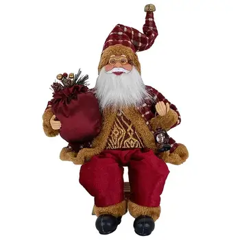 Božićne Dekoracije Figurica Djeda Mraza 13,8 Inča Božićni Djed Mraz Plišani Lutka Dekor Odmor Pliš Igračku Tradicionalni Božić