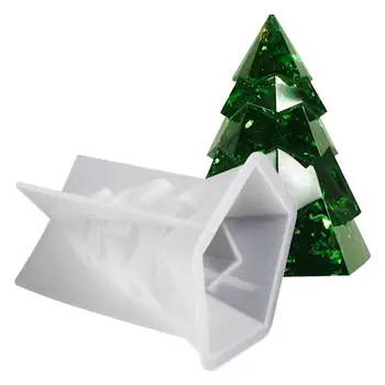 Božićno drvce Svijeća Kalup Sklopivi papir Stil Mini Drvo Epoksidna Smola Obrazac za izradu svijeća DIY Art Craft Isporuka za izradu svijeća
