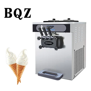 BQZ za kuće i kuhinje Igra Profesionalni Električni Stroj za izradu sladoleda sa blagim protokom na 3 ukus i Veliki kapacitet pohrane od nehrđajućeg Čelika