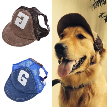 Dog kapu, kapu, sportska kapa za pse na otvorenom s rupama za uši, prilagodljiva kapa za kućne ljubimce za male i srednje pse, velike pse