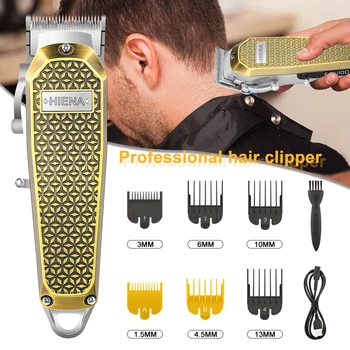 Električni pisaći stroj za šišanje kose, Bežični trimer, muška Profesionalni stroj za šišanje kose, Punjiva Brijač