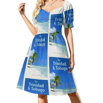 Haljinu za posjet Trinidad i Tobago, ljetna haljina, haljine za dnevne obrede, бандажное haljina