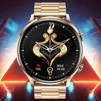 LIGE 2023 Nove Zlatne Pametnih satova za Muškarce sa Bluetooth-Izazov, Pametni Sat Novi Dizajn, Ženski Ručni sat za Žene, Digitalni Ručni Sat
