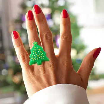 Light prsten u obliku Snjegovića, Odmor led svjetlosni prsten za uređenje Božićni domjenak, Djed Mraz, Božićno Drvce, Snješko, Pahuljice