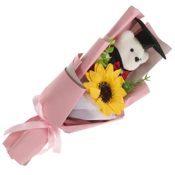 Mini-Buket Cvijeća Za Prom Medo Crtani Poklon Papirnate Ukrase Pokloni Djetetu