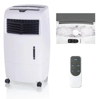Prijenosni испарительный hladnjak, ventilator i ovlaživač zraka s uredom za led i daljinskim upravljačem, CL25AE, bijela