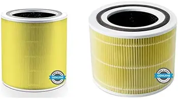 Pročišćivač zraka Core 400S za zamjenu filtera od alergije na kućne ljubimce, 3-u-1 True HEPA, Žuta i Core 300 Za zamjenu filtera Od alergije na kućne ljubimce