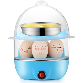 Višenamjenski dvokrevetnoj kotao za jaja, яйцеварка, dvostruka potrošačke kotao za jaja, mini-automat za doručak od nehrđajućeg čelika, prekogranične