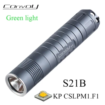 Zelena Lampica Konvoj S21B s baterijom KP CSLPM1.F1 Linterna Led Lanterna 21700 Latarka Rad Svjetlo Lovački Pješačkih Lampa
