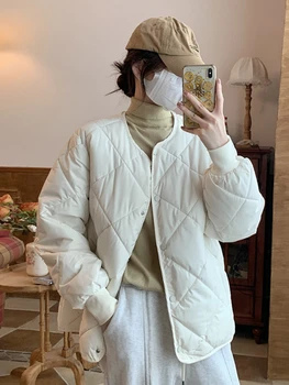 Ženska pamučna jakna jesen-zima, novo korejski verzija, pamučna jakna slobodnog rezanja, moderan svakodnevni jakna, jakna хлопковая