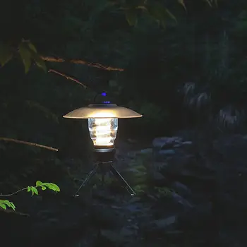 Кемпинговая svjetiljka s kontinuiranom regulacijom osvjetljenja, prijenosna punjiva led lampica za kampiranje, za kampiranje, Ribolov, šetnje na otvorenom, Nestanka struje